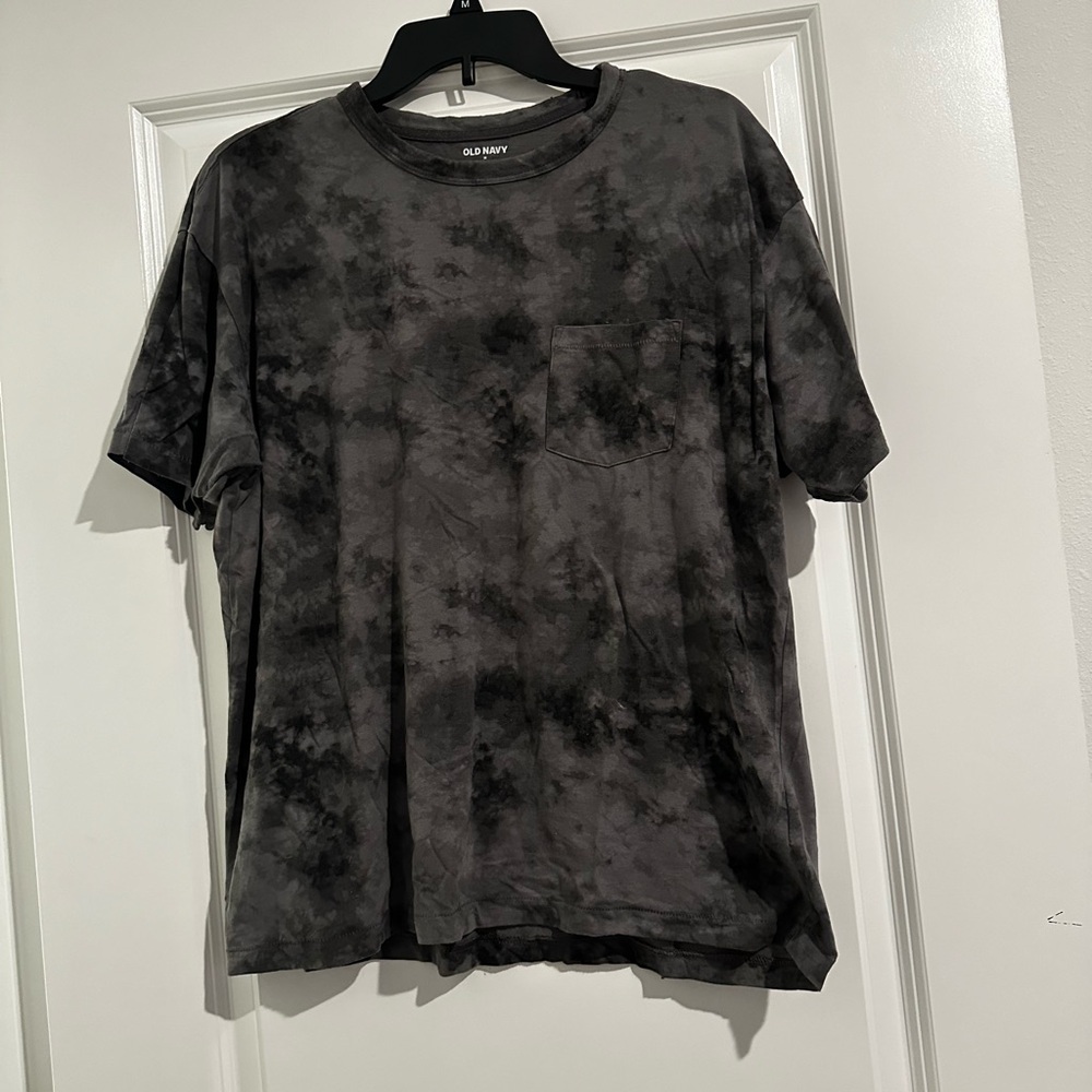 Unisex Dark Grey Tie Dye Tshirt